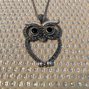 Owl Silver Fashion Necklace